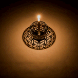 Flower of Life - Geometric Projection Candle Holder