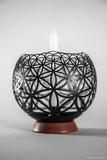 Flower of Life Candle Holder - Black Edition