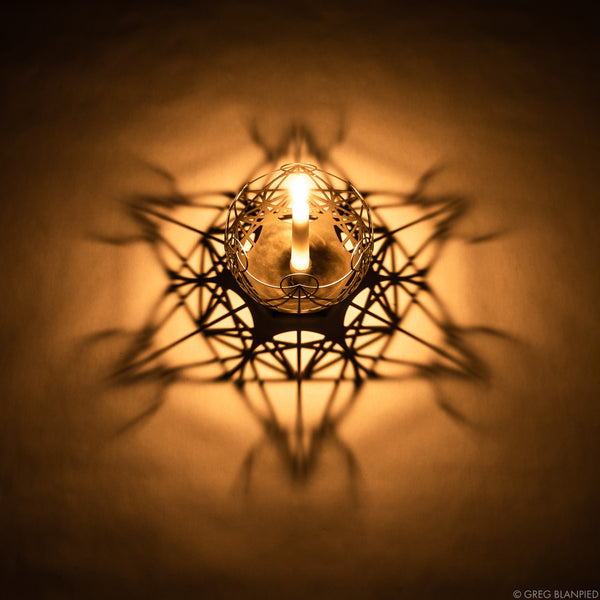 Metatron's Cube - Geometric Projection Candle Holder